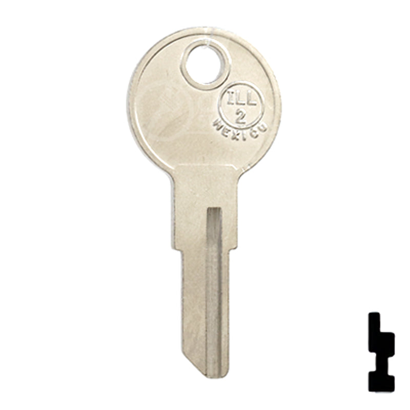 Uncut NP Key Blank | Illinois | ILL2, 1043C Office Furniture-Mailbox Key JMA USA