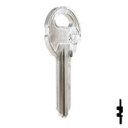 Uncut NP Key Blank | Illinois | ILL5, 1042A Office Furniture-Mailbox Key JMA USA