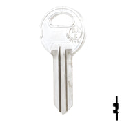 Uncut NP Key Blank | Illinois | ILL5, 1042A Office Furniture-Mailbox Key JMA USA