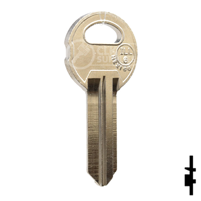 Uncut NP Key Blank | Illinois | ILL6, 1042B Office Furniture-Mailbox Key JMA USA