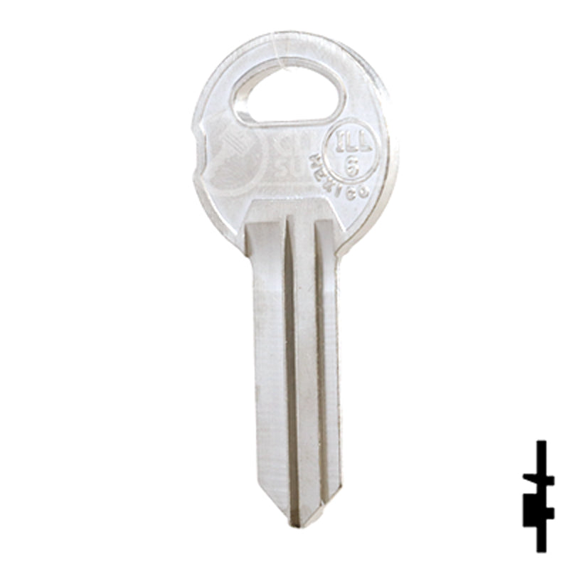 Uncut NP Key Blank | Illinois | ILL6, 1042B Office Furniture-Mailbox Key JMA USA