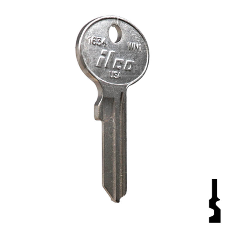 WN1, 1634 Wind Key Office Furniture-Mailbox Key Ilco