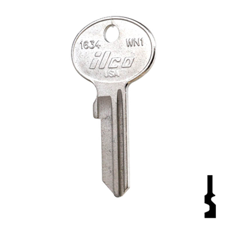 WN1, 1634 Wind Key Office Furniture-Mailbox Key Ilco