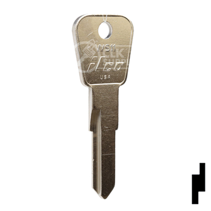 WS11 Gas Cap Key Office Furniture-Mailbox Key Ilco