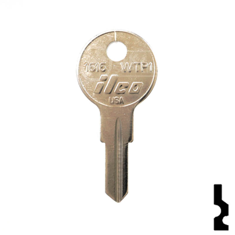 WTP1 / 1616 Wright Products Office Furniture-Mailbox Key Ilco