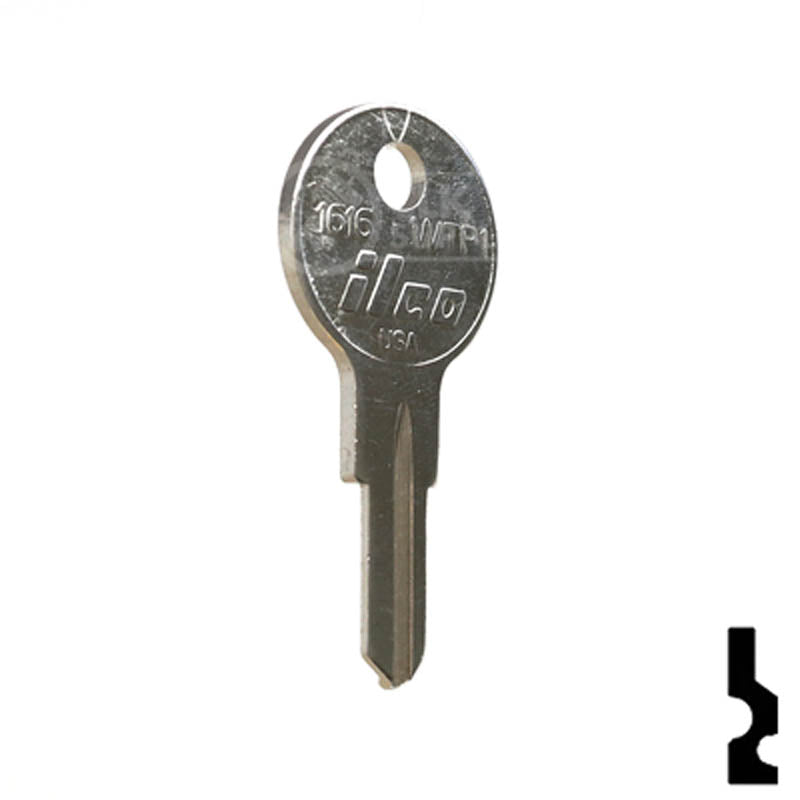 WTP1 / 1616 Wright Products Office Furniture-Mailbox Key Ilco
