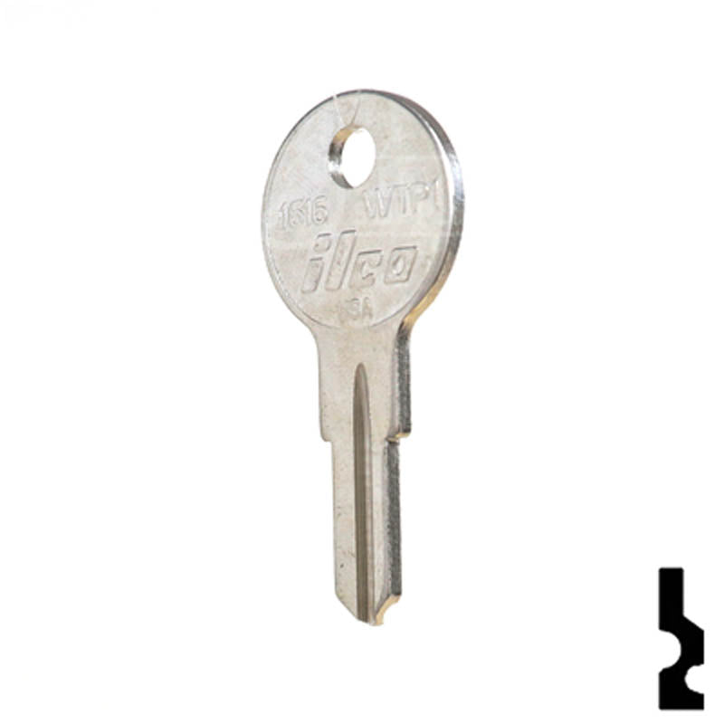 WTP1 / 1616 Wright Products Office Furniture-Mailbox Key Ilco