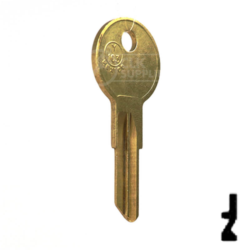 Y103, O1122B Yale Key Office Furniture-Mailbox Key JMA USA