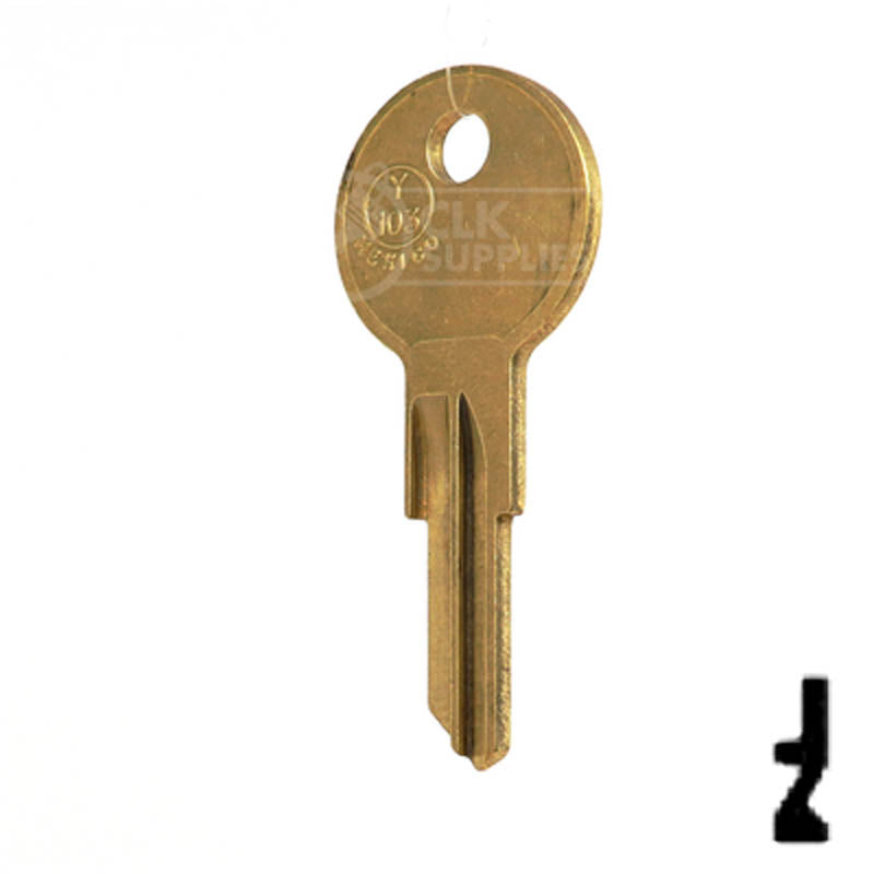 Y103, O1122B Yale Key Office Furniture-Mailbox Key JMA USA