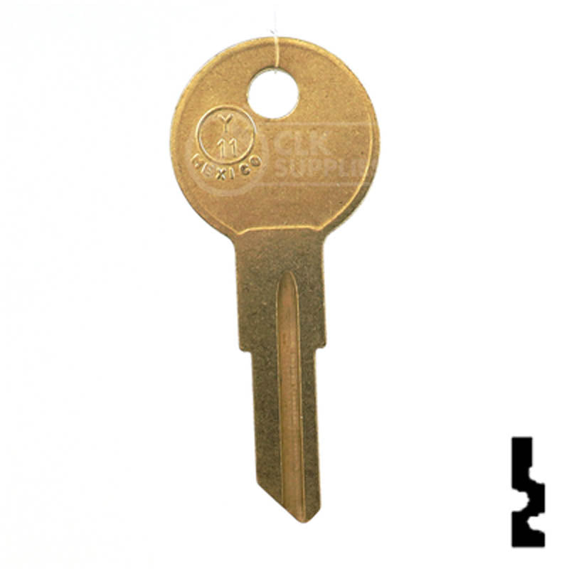 Uncut Key Blank | Yale | Y11, O1122- Very Popular