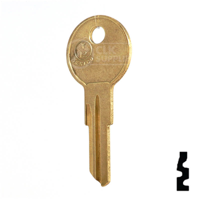 Y12, O1122A Yale Key Office Furniture-Mailbox Key JMA USA