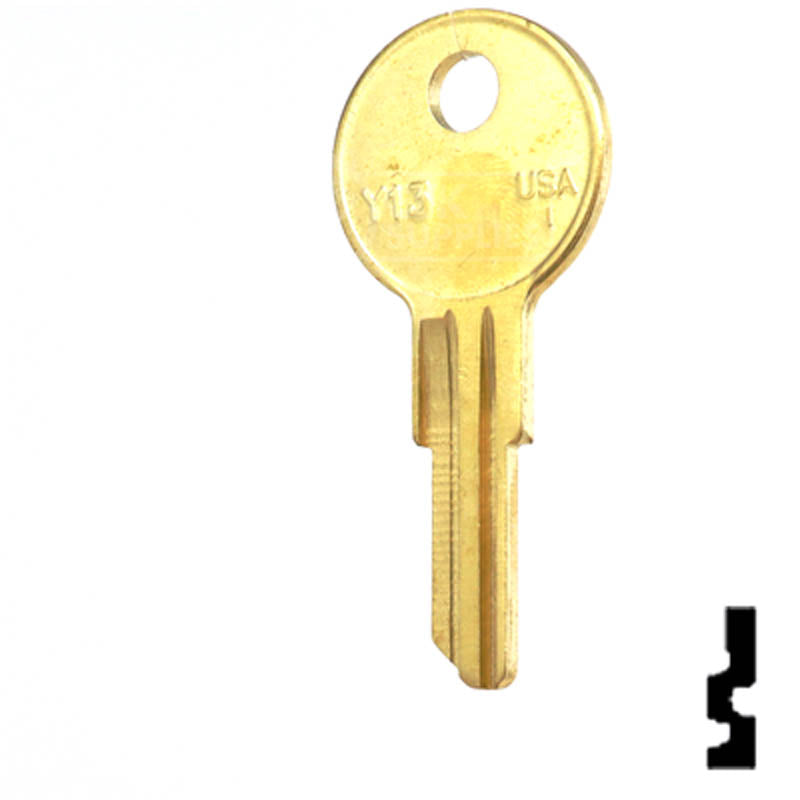 Y13, O1122R Yale Key Office Furniture-Mailbox Key Ilco