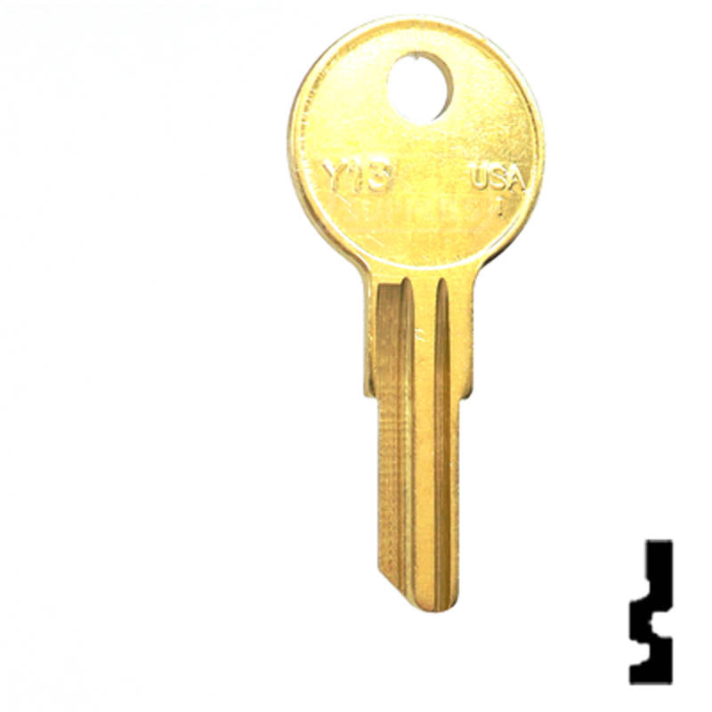Y13, O1122R Yale Key Office Furniture-Mailbox Key Ilco