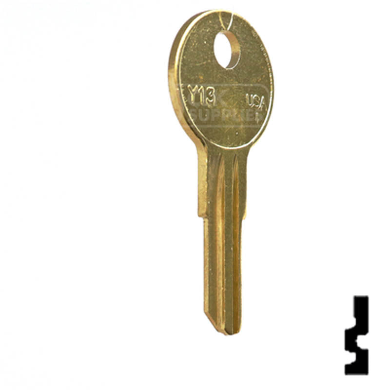 Y13, O1122R Yale Key Office Furniture-Mailbox Key Ilco