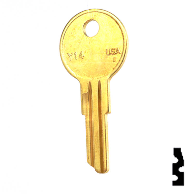 Y14, O1122AR Yale Key Office Furniture-Mailbox Key JMA USA