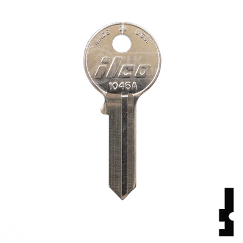 1046A American Padlock Key Padlock Key Ilco