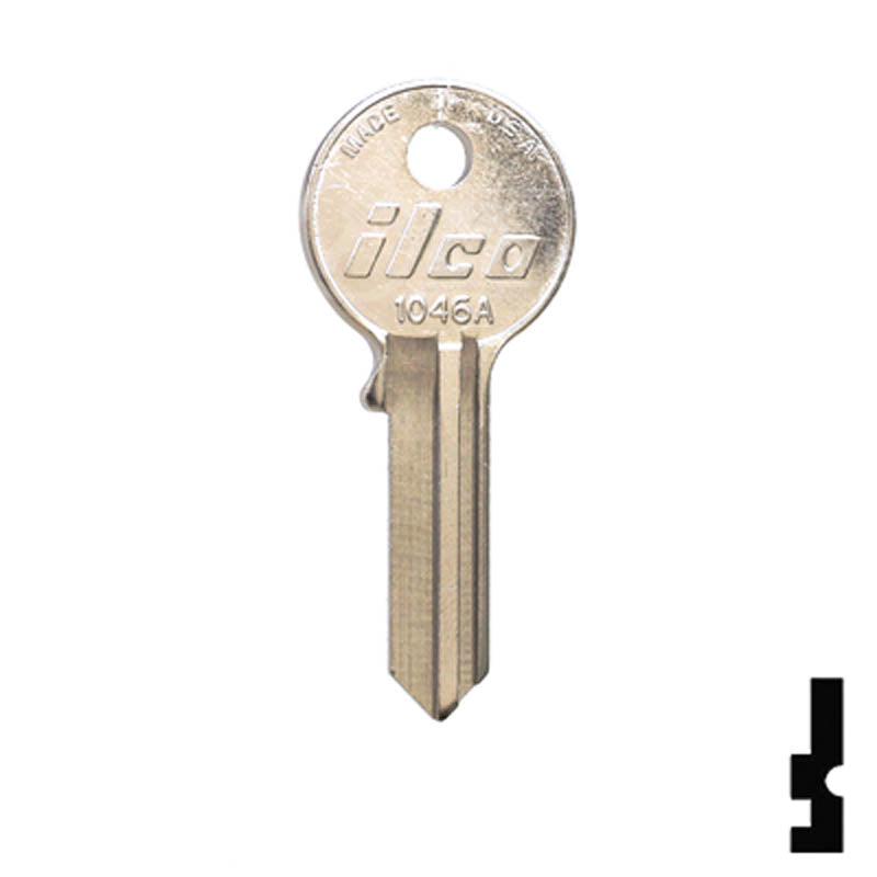 1046A American Padlock Key Padlock Key Ilco