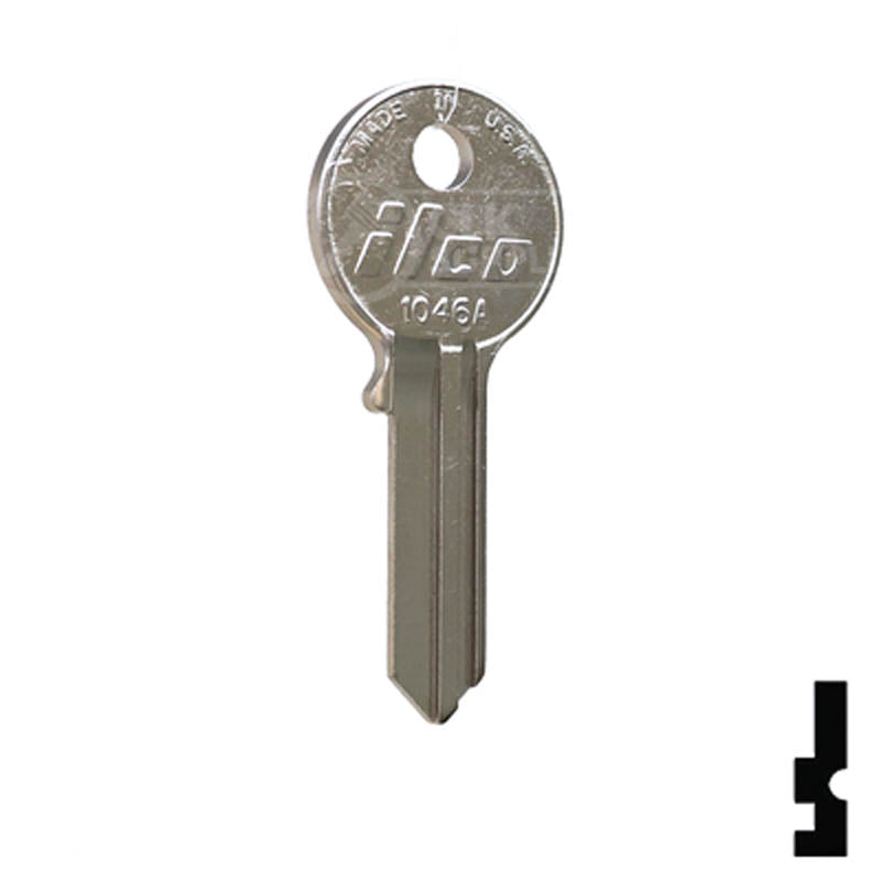 1046A American Padlock Key Padlock Key Ilco