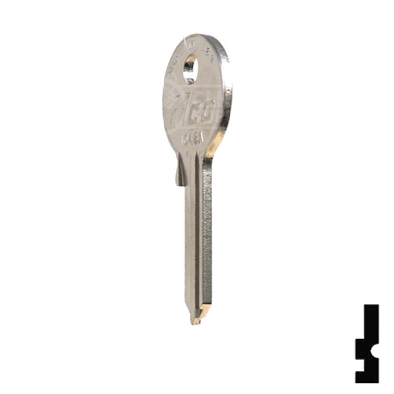 1046A American Padlock Key Padlock Key Ilco