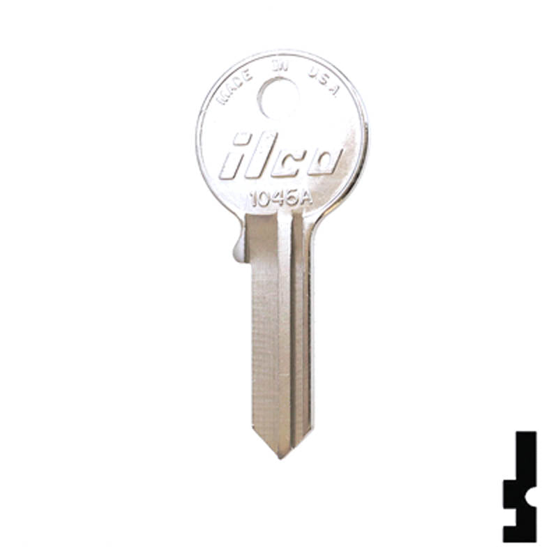 1046A American Padlock Key Padlock Key Ilco