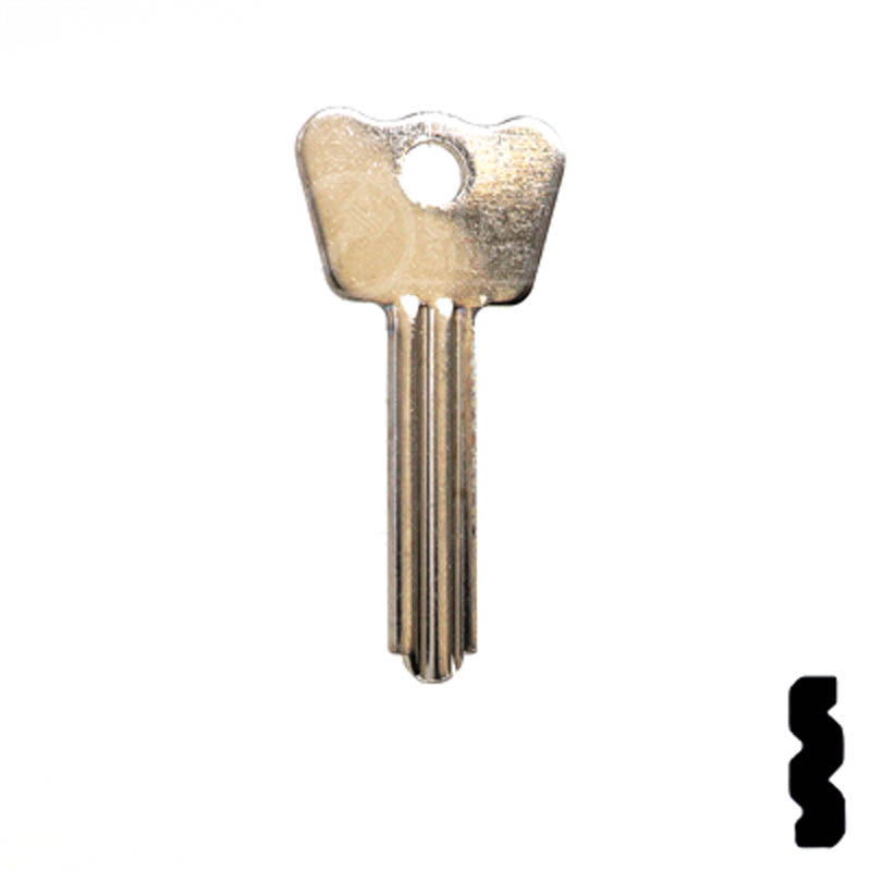 1286BR Master Padlock Flat Steel Key Padlock Key Ilco