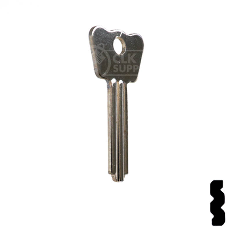 1286BR Master Padlock Flat Steel Key Padlock Key Ilco