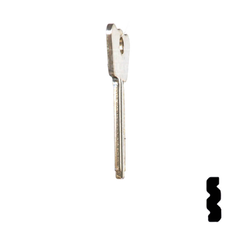 1286BR Master Padlock Flat Steel Key Padlock Key Ilco