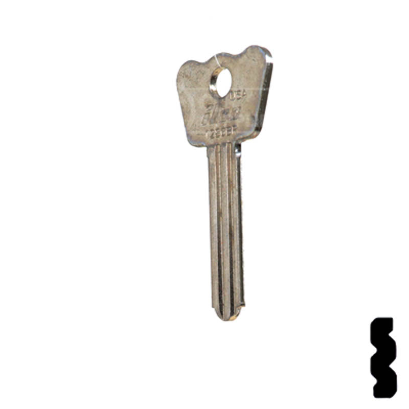 1286BR Master Padlock Flat Steel Key Padlock Key Ilco