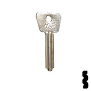 1286BR Master Padlock Flat Steel Key Padlock Key Ilco