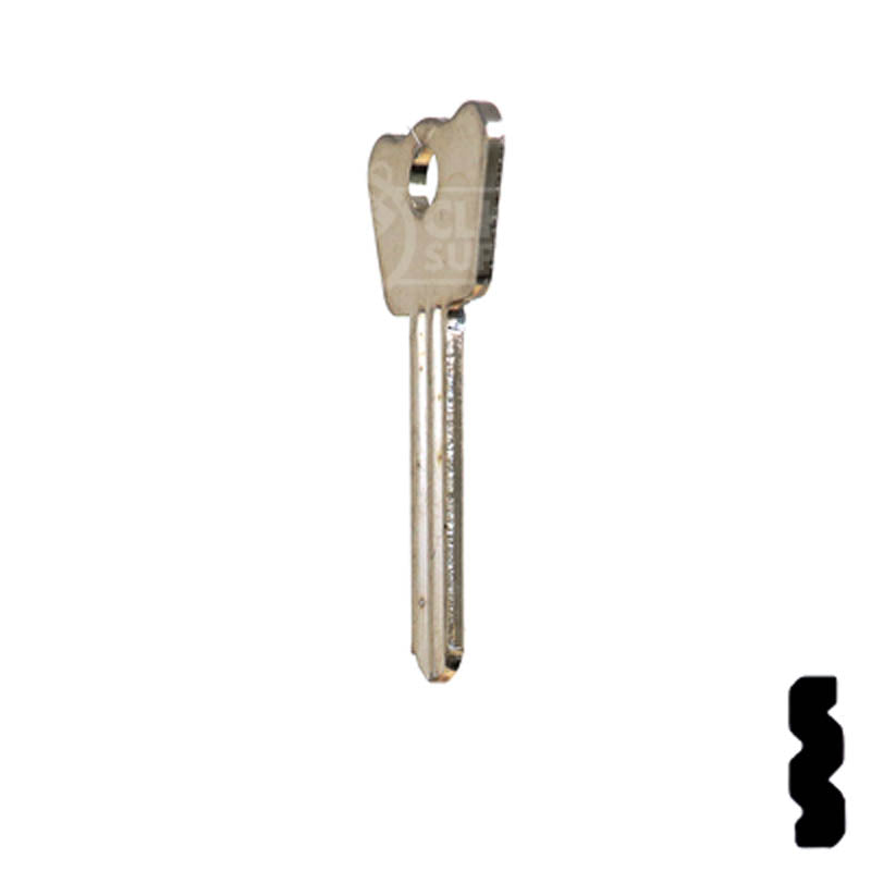 1286BR Master Padlock Flat Steel Key Padlock Key Ilco