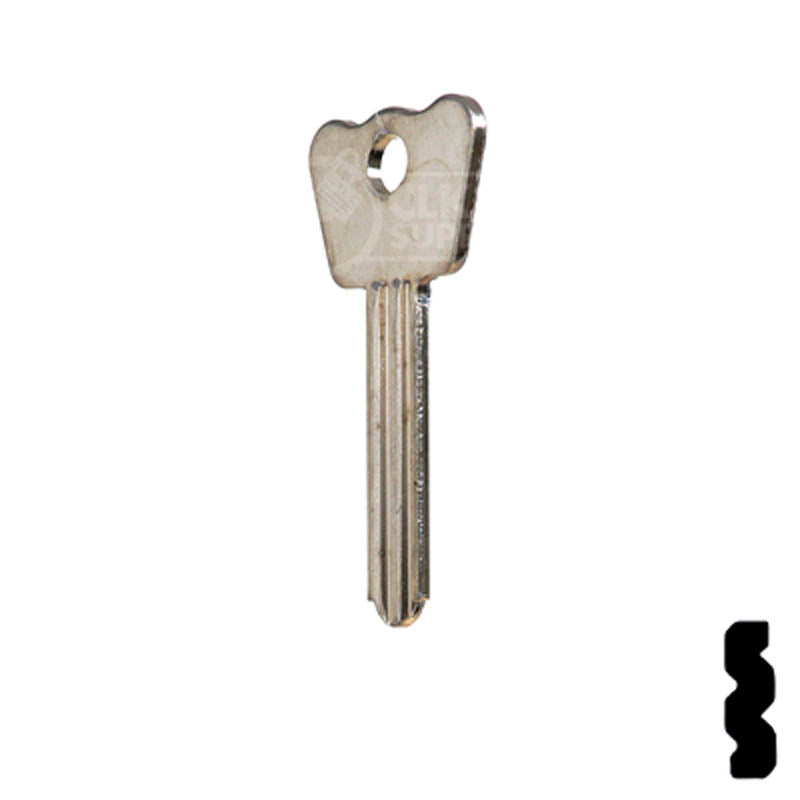 1286BR Master Padlock Flat Steel Key Padlock Key Ilco