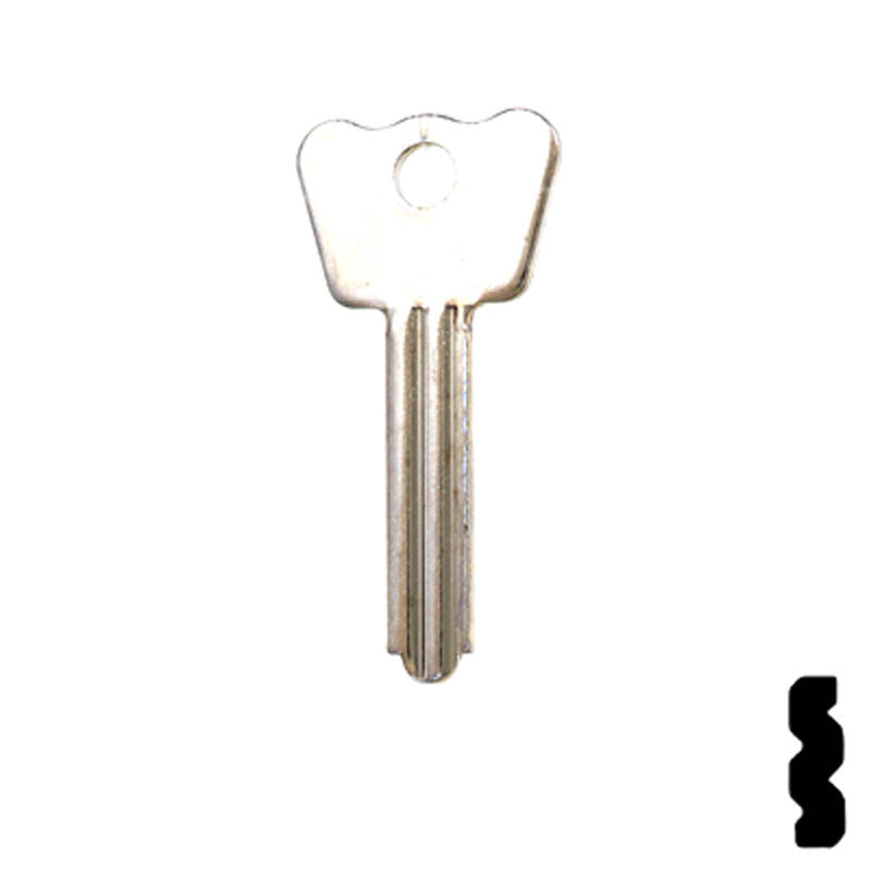 1286BR Master Padlock Flat Steel Key Padlock Key Ilco