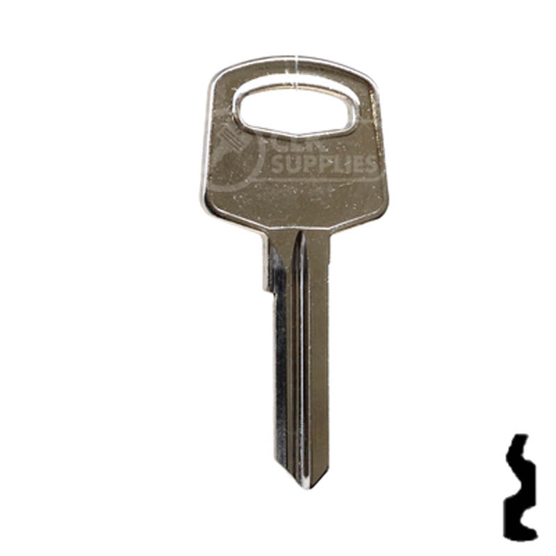 Abus 72 Series Key Blank RH6 Padlock Key Abus Lock Co.