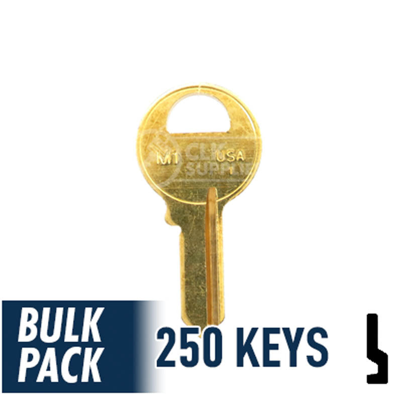 M1 Master Padlock Key Bulk Pack -250 by Ilco Padlock Key Ilco