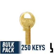 M1 Master Padlock Key Bulk Pack -250 by Ilco Padlock Key Ilco
