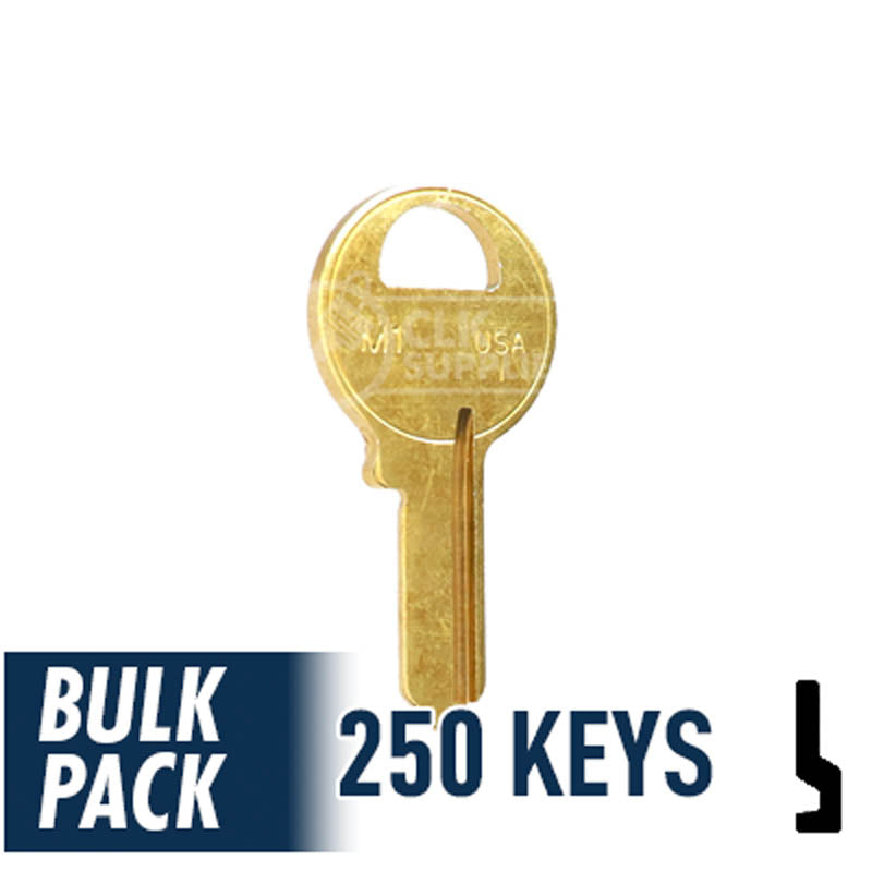 M1 Master Padlock Key Bulk Pack -250 by Ilco Padlock Key Ilco