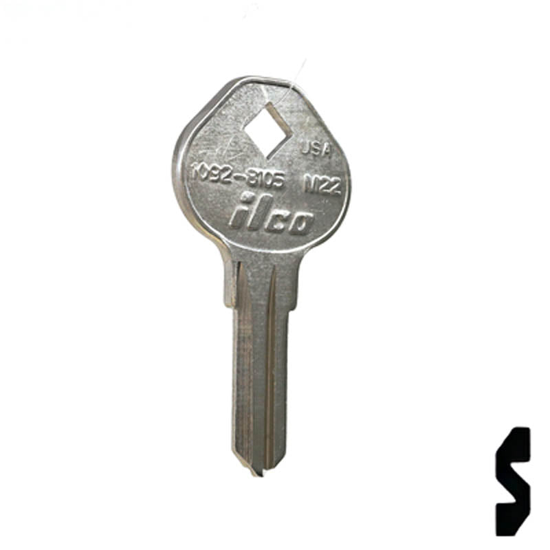 M22, 1092-8105 Master Key Padlock Key Ilco