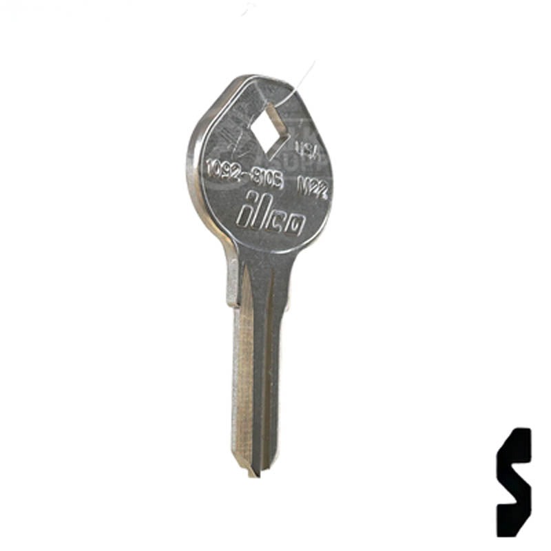 M22, 1092-8105 Master Key Padlock Key Ilco