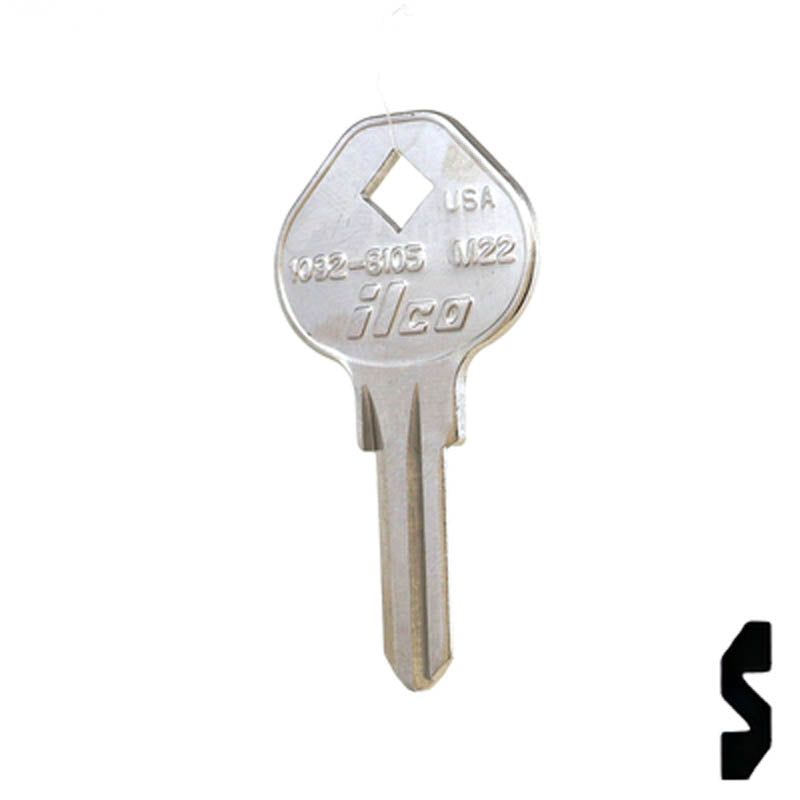 M22, 1092-8105 Master Key Padlock Key Ilco