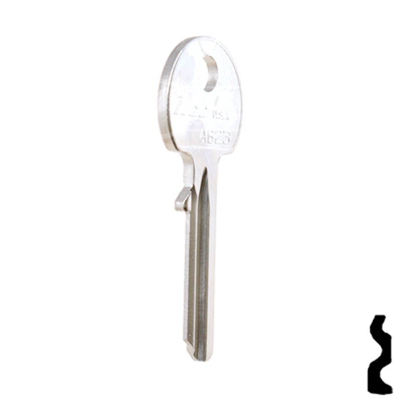 Uncut Key Blank | Abus | AB23 Padlock Key Ilco