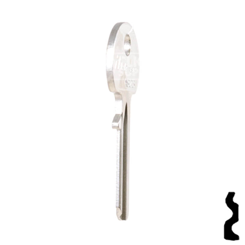 Uncut Key Blank | Abus | AB23 Padlock Key Ilco