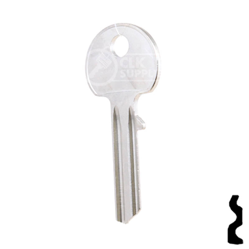 Uncut Key Blank | Abus | AB23 Padlock Key Ilco