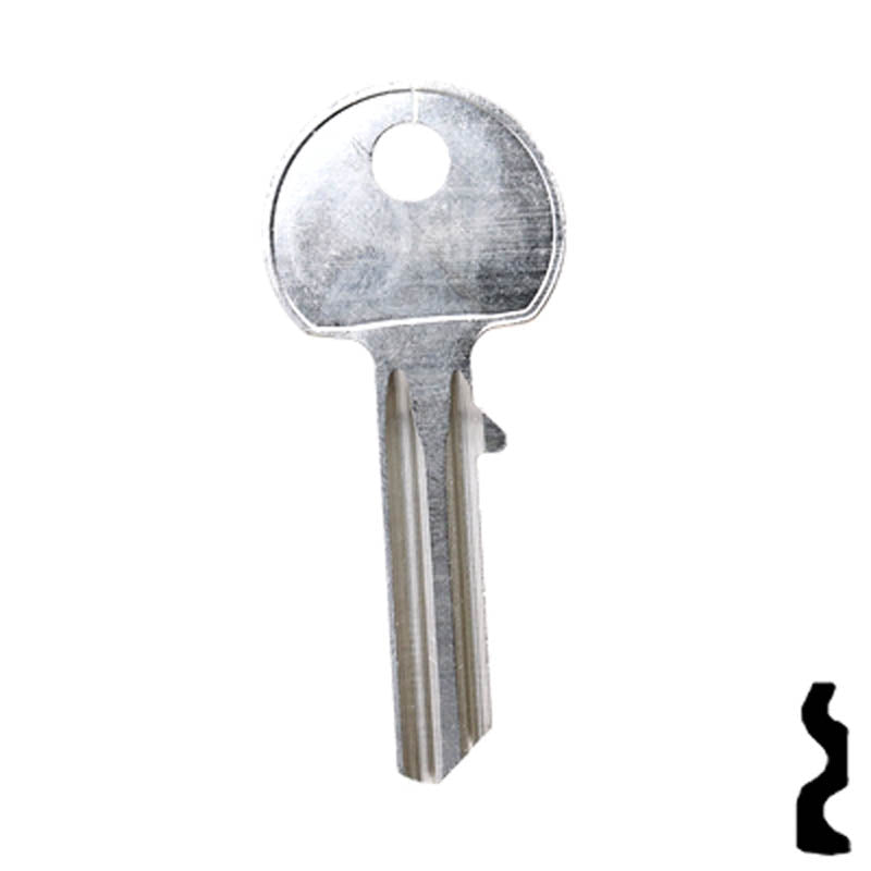 Uncut Key Blank | Abus | AB23 Padlock Key Ilco