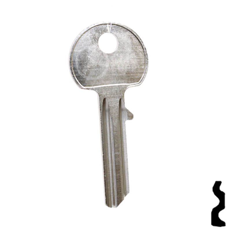 Uncut Key Blank | Abus | AB23 Padlock Key Ilco