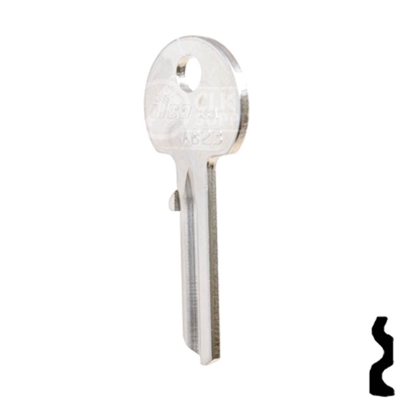 Uncut Key Blank | Abus | AB23 Padlock Key Ilco