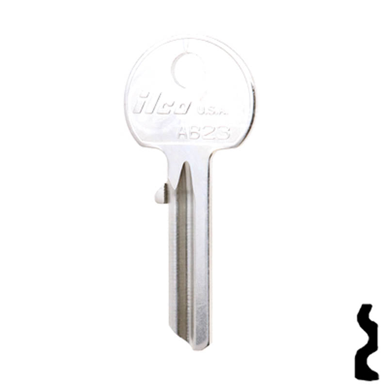 Uncut Key Blank | Abus | AB23 Padlock Key Ilco