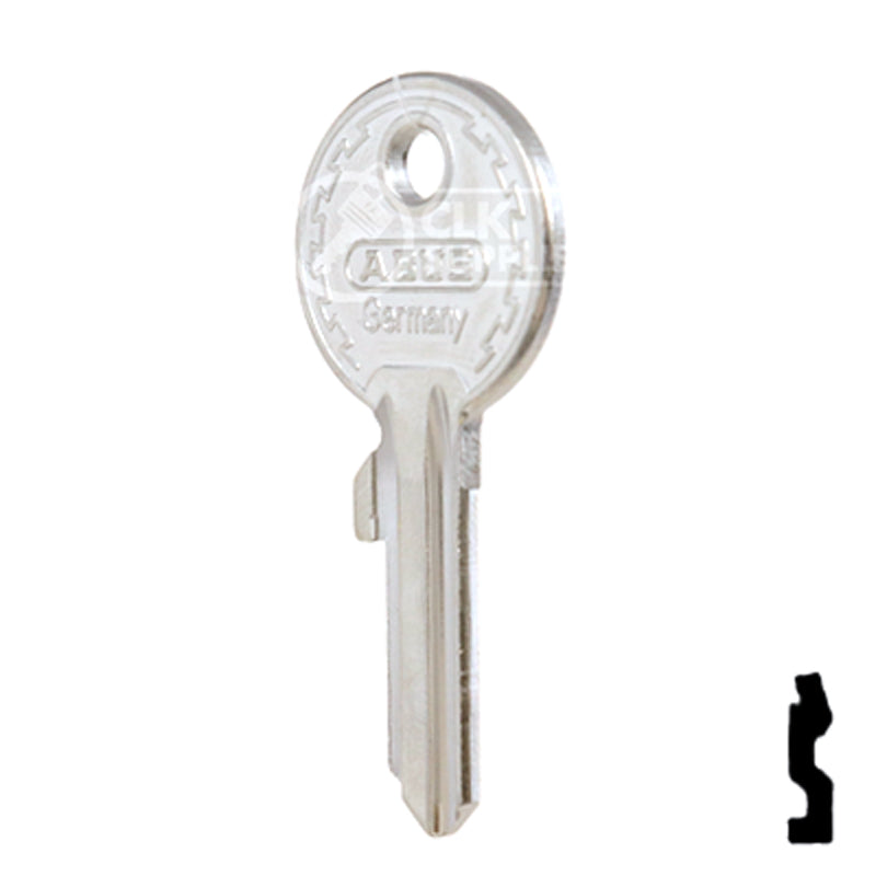 Uncut Key Blank | ABUS | ABUS 24/41 KBL for 24, 28, 41 Series Locks, 90020 Padlock Key Abus Lock Co.
