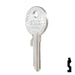 Uncut Key Blank | ABUS | ABUS 24/41 KBL for 24, 28, 41 Series Locks, 90020 Padlock Key Abus Lock Co.