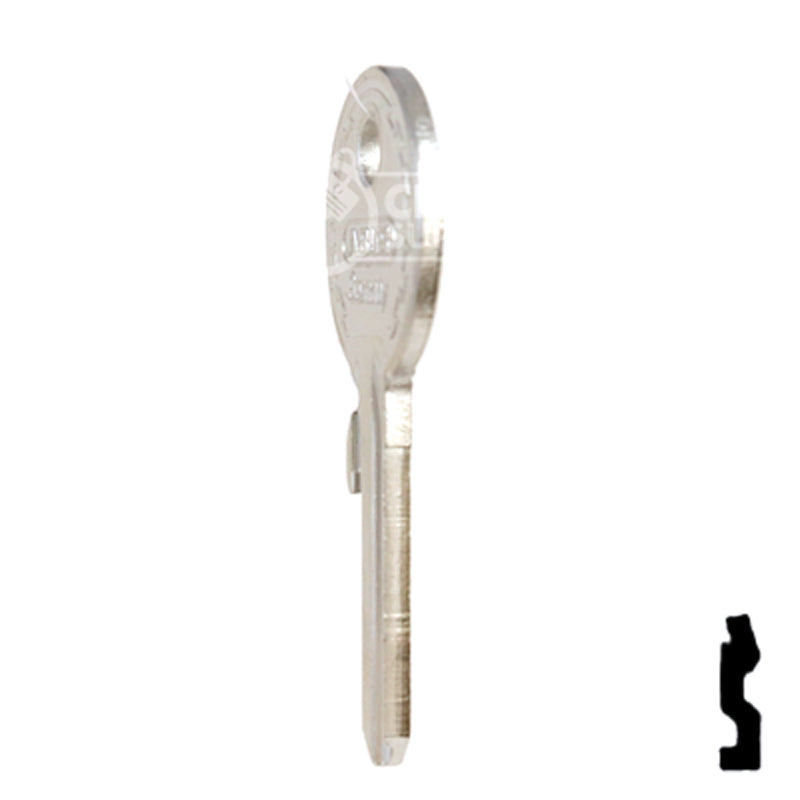 Uncut Key Blank | ABUS | ABUS 24/41 KBL for 24, 28, 41 Series Locks, 90020 Padlock Key Abus Lock Co.