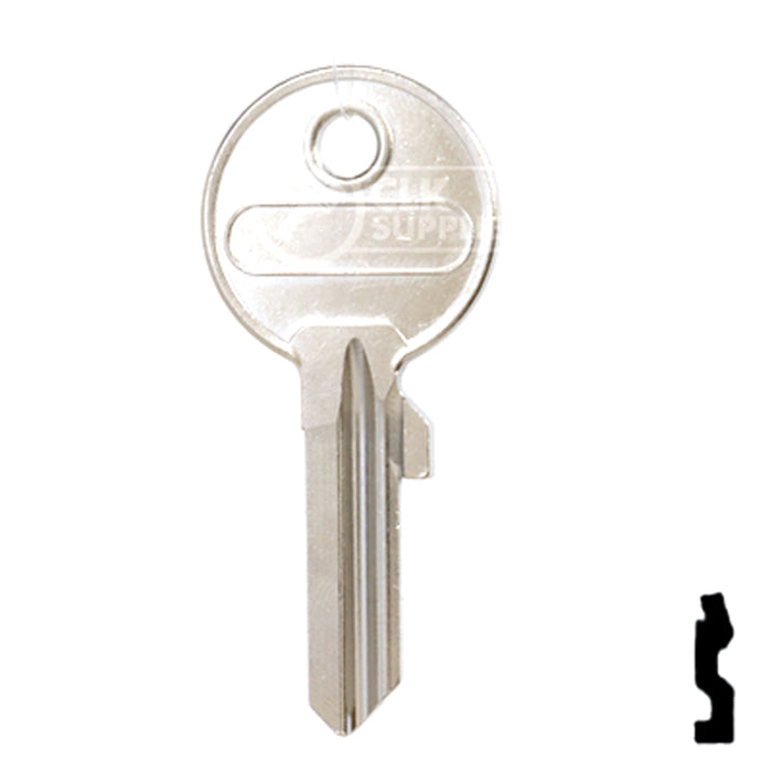 Uncut Key Blank | ABUS | ABUS 24/41 KBL for 24, 28, 41 Series Locks, 90020 Padlock Key Abus Lock Co.